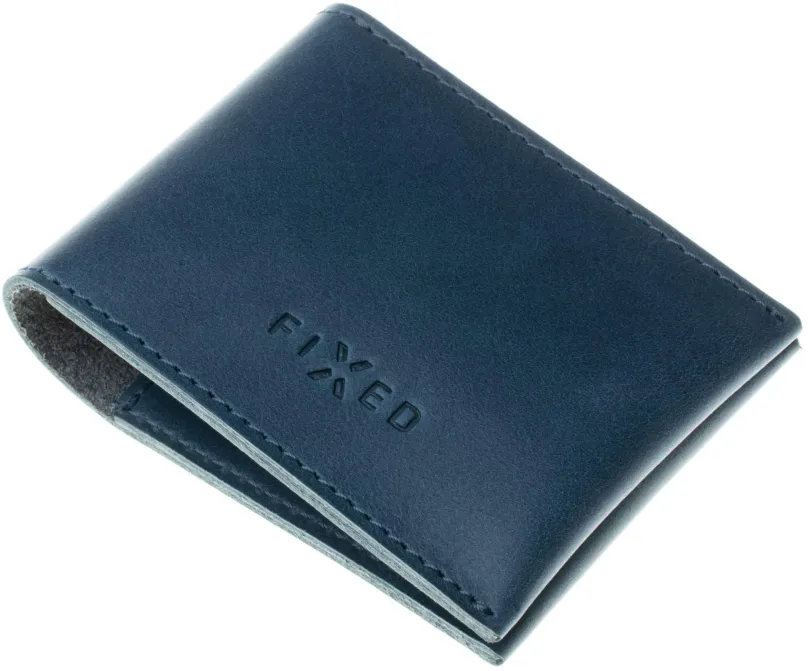 Peňaženka FIXED Wallet z pravej hovädzej kože modrá