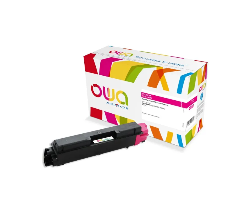 OWA Armor toner kompatibilný s Kyocera TK-5140M, 5000st, červená/magenta