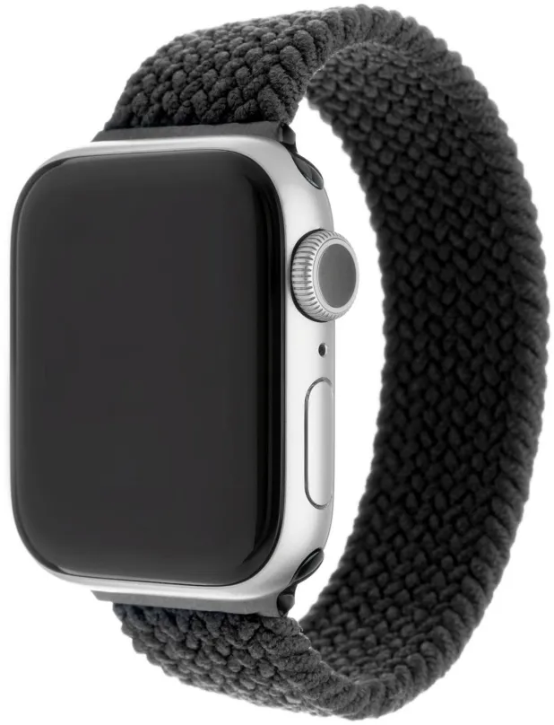 Remienok FIXED Elastic Nylon Strap pre Apple Watch 38/40/41mm veľkosť XL čierny
