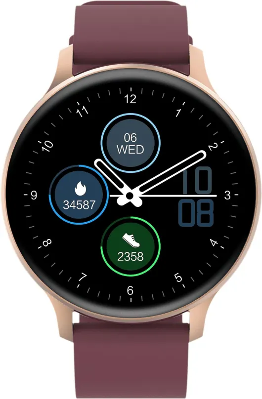Chytré hodinky Canyon smart hodinky Badian SW-68, ruby, pre mužov aj ženy, s ovládaním v č