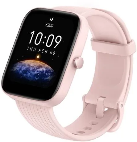 Chytré hodinky Amazfit Bip 3 Pink, pre mužov aj ženy, s ovládaním v češtine, LCD displej,