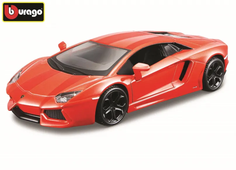 Kovový model Bburago 1:32 Plus Lamborghini Aventador Coupe Orange, 1:32, vhodné od 3 rokov