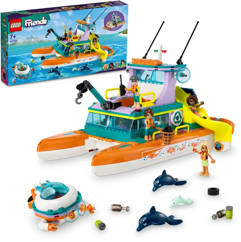 LEGO stavebnica LEGO® Friends 41734 Námorná záchranárska loď