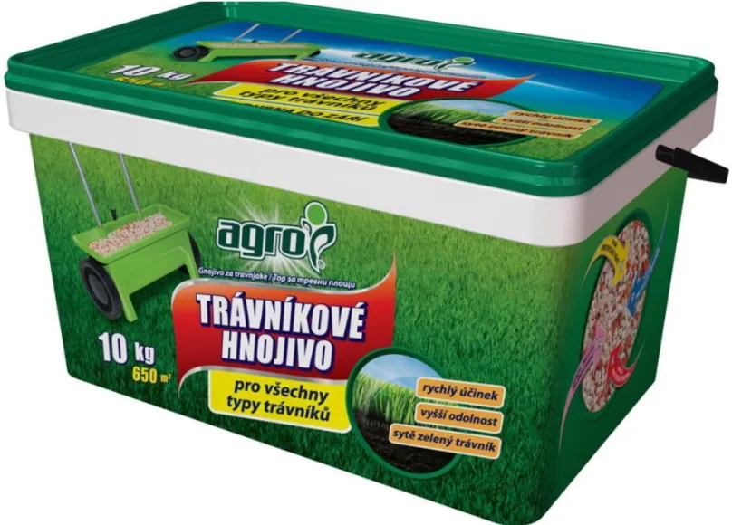Trávnikové hnojivo AGRO Trávnikové hnojivo 10 kg - vedro
