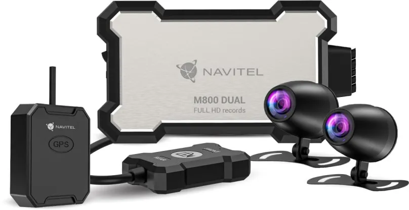 Kamera na motorku NAVITEL M800 DUAL (Sony, WiFi), FHD, dve kamery, wifi pripojenie, senzor