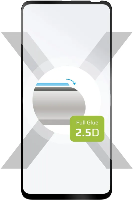 Ochranné sklo FIXED FullGlue-Cover pre Motorola One Fusion+ čierne