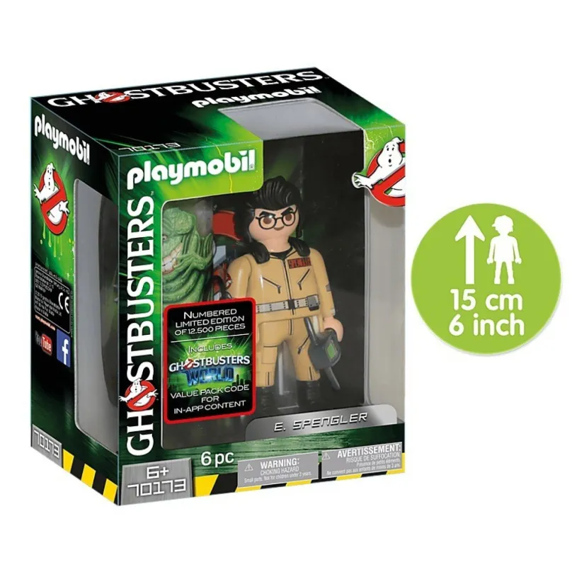 Playmobil 70173 Ghostbusters zberateľská figúrka E. Spengler 15cm