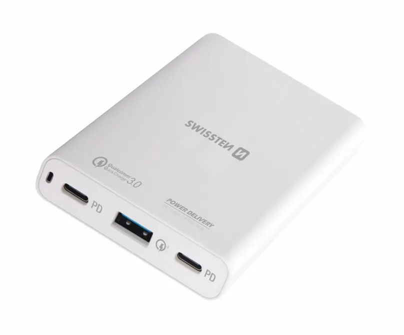 Nabíjačka Swissten nabíjačka pre notebook 60W USB 2xUSB-C