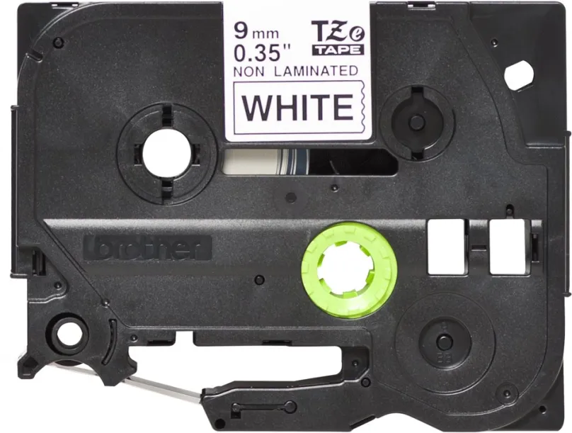 TZ páska Brother TZE-N221, biela a čierna, 9mmx8m, nelaminovaná