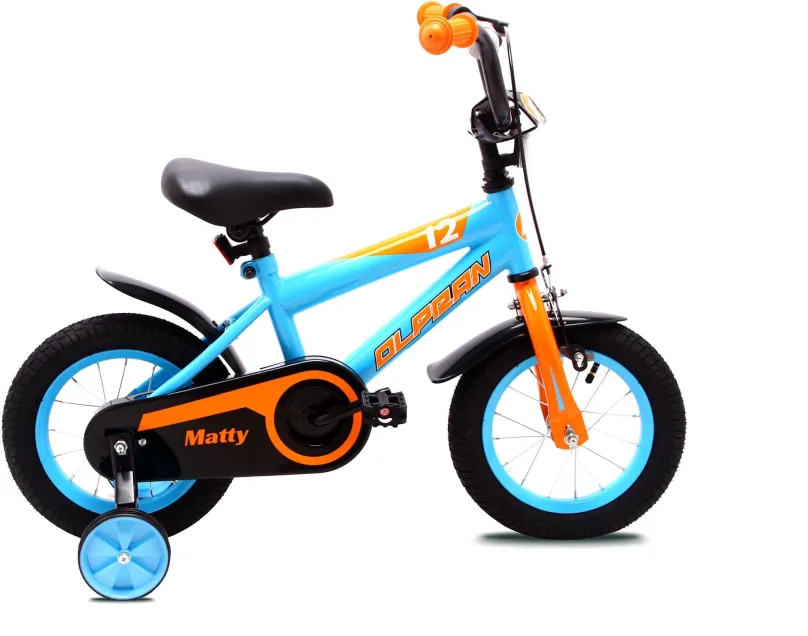 Detský bicykel OLPRAN Matty 12", modrá/oranžová