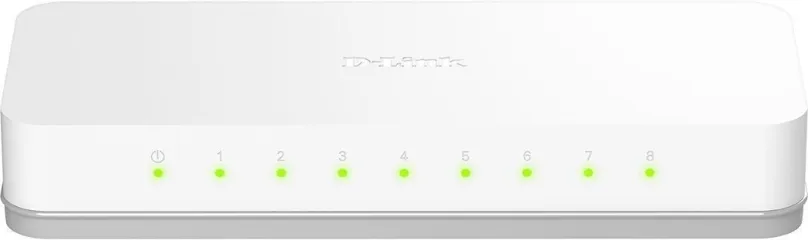 Switch D-Link GO-SW-8E, desktop, 8x RJ-45, prenosová rýchlosť LAN portov 100 Mbit, rozmery