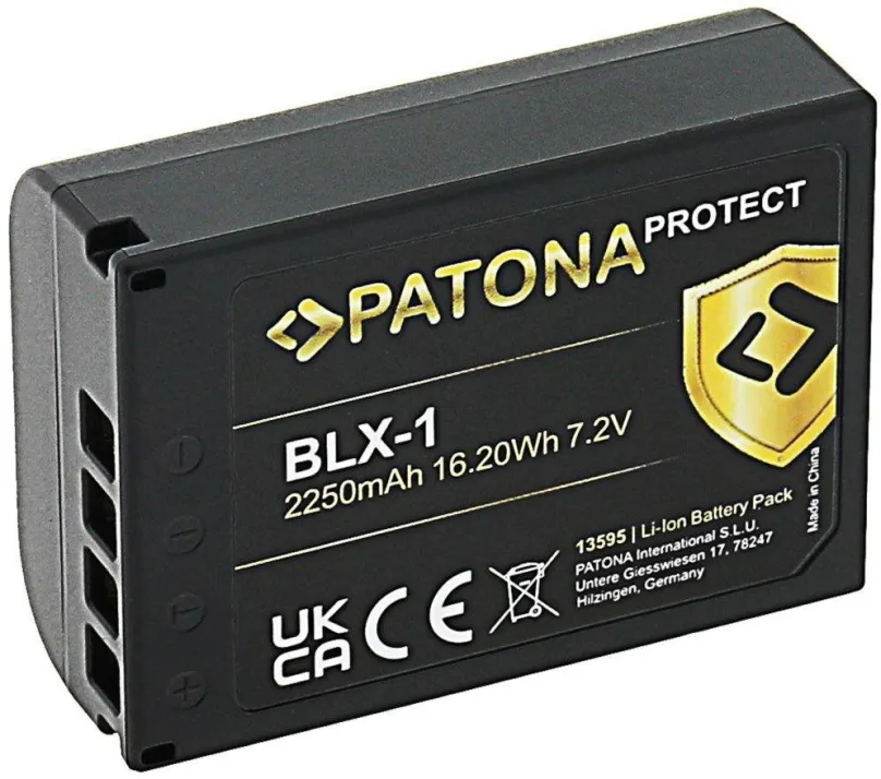 Batéria pre fotoaparát PATONA batéria pre Olympus BLX-1 2250mAh Li-Ion Protect OM-1