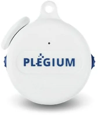 GPS lokátor Plégium Smart Emergency Button Wearable - šikovný osobný alarm, biely