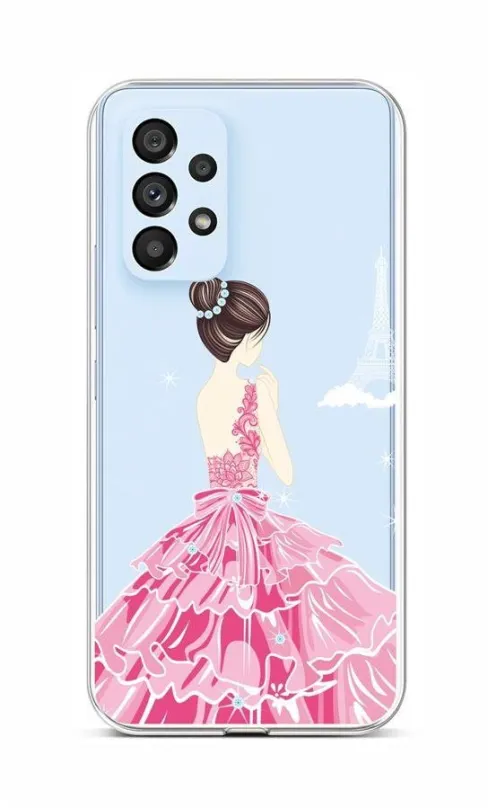 Kryt na mobil TopQ Kryt Samsung A53 5G silikón Pink Princess 72348