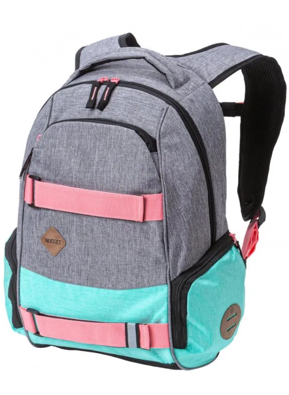 Mestský batoh Nugget Bradley 3 Backpack Ht. Grey / Ht. Light Mint / Black