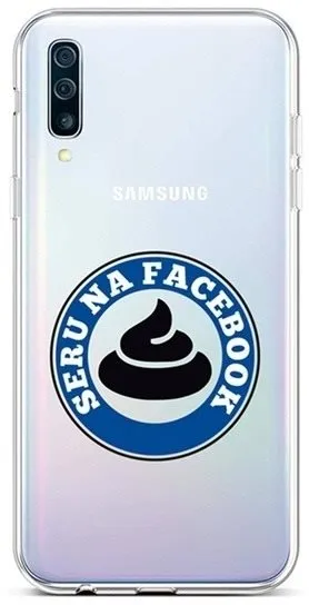 Kryt na mobil TopQ Samsung A50 silikón Facebook 42978