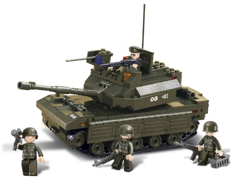 Sluban stavebnice Tank, 312 dielikov (kompatibilný s LEGO)