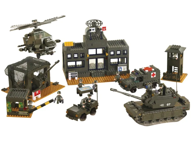 Sluban stavebnice Veliteľstvo, 1086 dielikov (kompatibilný s LEGO)