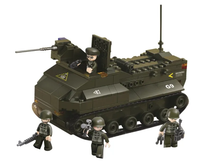 Sluban stavebnice Obojživelný Tank, 223 dielikov (kompatibilný s LEGO)