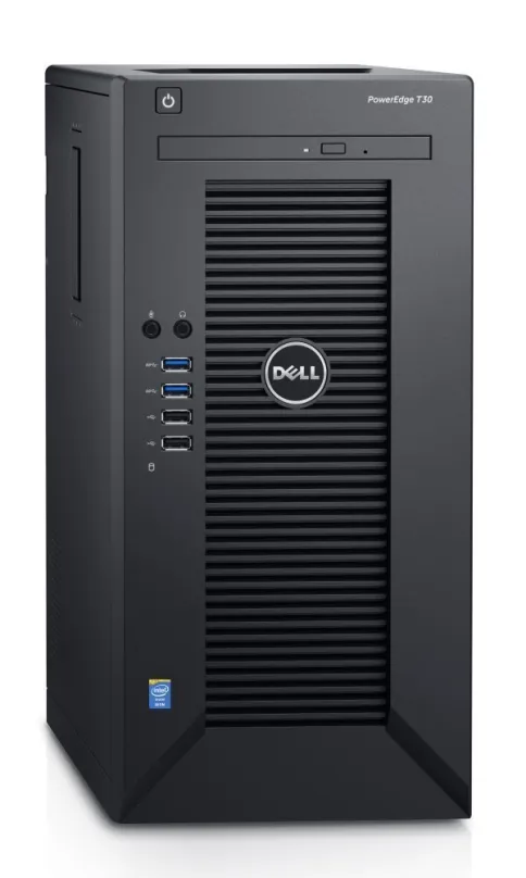 DELL PowerEdge T30 / Xeon Quad Core E3-1225 v5 / 8GB / 1x 120GB SSD + 1x 1TB 7200 ot./ DVDRW / 3YNBD on-site