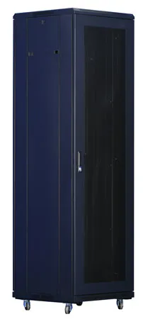 XtendLan 42U/800x1200 stojanový, čierny, perforované dvere a chrbát