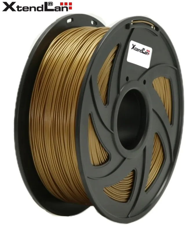 XtendLAN PLA filament 1,75 mm zlatý 1kg