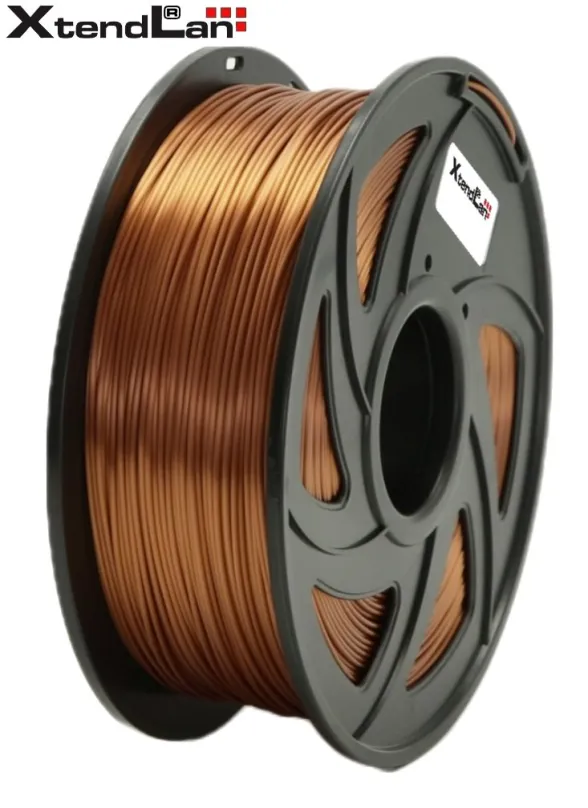 XtendLAN PLA filament 1,75mm tehlovo hnedý 1kg