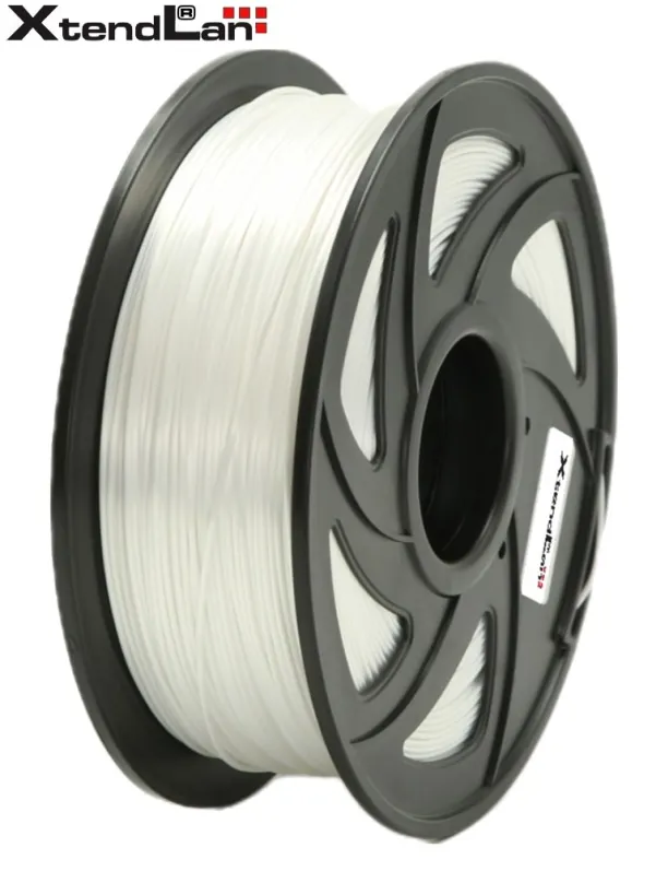 XtendLAN PLA filament 1,75mm lesklý biely 1kg
