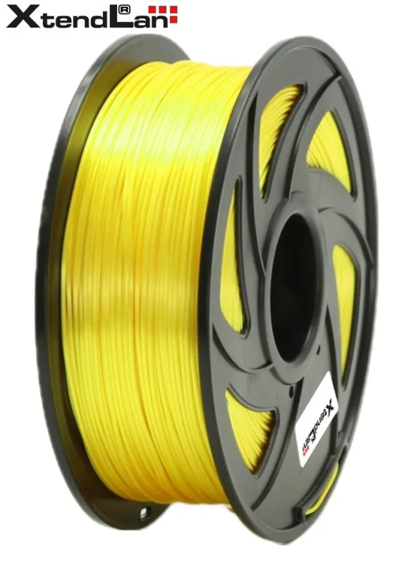 XtendLAN PLA filament 1,75mm lesklý žltý 1kg