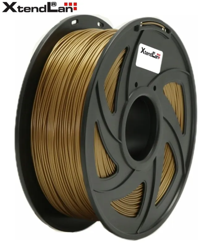 XtendLAN PETG filament 1,75 mm zlatý 1kg