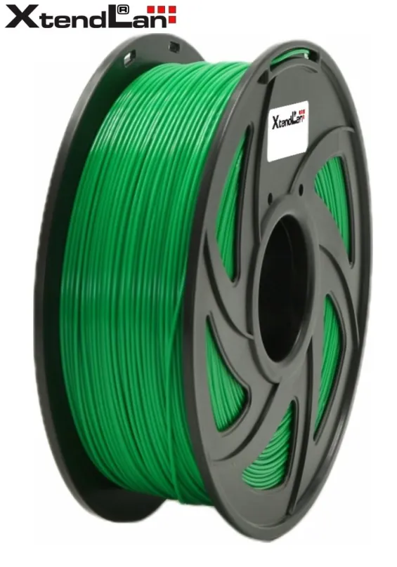 XtendLAN PETG filament 1,75mm žiarivo zelený 1kg