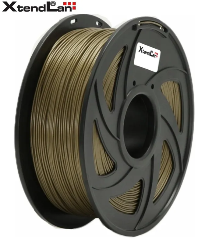 XtendLAN PETG filament 1,75mm bronzovej farby 1kg