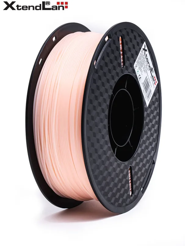 XtendLAN PLA filament 1,75mm svietiaci oranžový 1kg