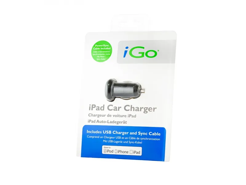 iGo Car Charger with PFI 30-pin Cable Black (PS00286)