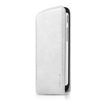 Puzdro typu flap itSkins Milano Flap pre HTC One M8, PU kože, biele + fólie