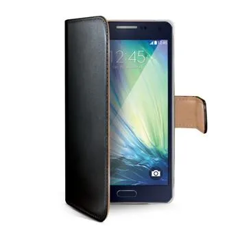 Púzdro typu kniha CELLY Wally pre Samsung Galaxy A5, PU kože, čierne
