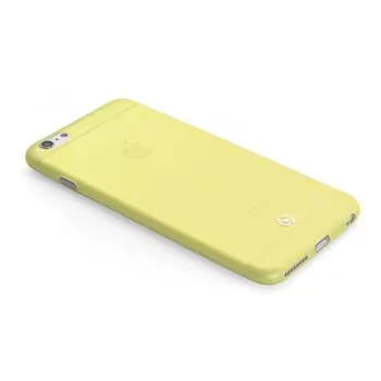 Ultra tenké TPU puzdro CELLY Frost pre Apple iPhone 6 / 6S, 0,29 mm, žlté