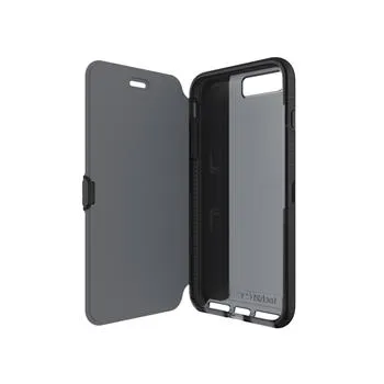 Puzdro typu kniha Tech21 Evo Wallet pre Apple iPhone 7 Plus, dymové