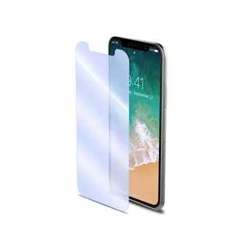 Ochranné tvrdené sklo CELLY Glass antiblueray pre Apple iPhone X / XS