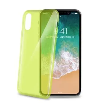 TPU puzdro CELLY Ultrathin pre Apple iPhone X / XS, svetlo zelené
