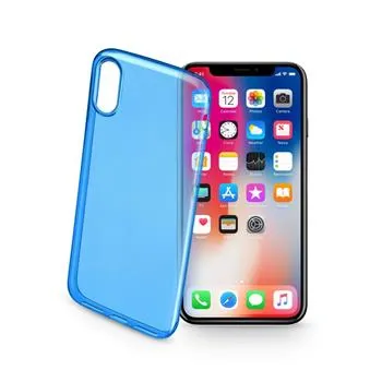 Farebné gélové puzdro CellularLine COLOR pre Apple iPhone X / XS, modré