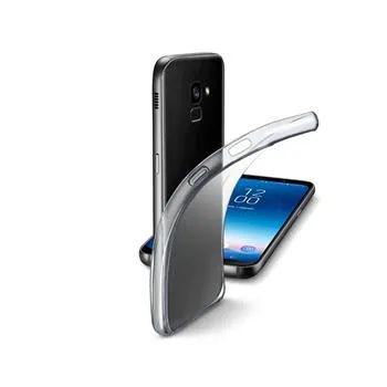 Extratenký zadný kryt CellularLine Fine pre Samsung Galaxy A8 (2018), bezfarebný