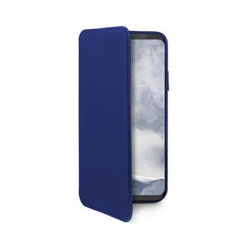 Púzdro typu kniha CELLY Prestige pre Samsung Galaxy S9 Plus, PU kože, modré