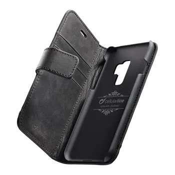 Prémiové kožené puzdro typu kniha Supreme pre Samsung Galaxy S9 Plus, čierne