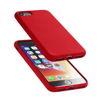 Ochranný silikónový kryt CellularLine SENSATION pre Apple iPhone 8/7, červený