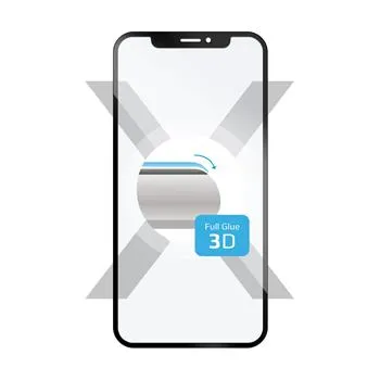 Ochranné tvrdené sklo FIXED 3D Full-Cover pre Samsung Galaxy A6 + (2018), s lepením cez celý displej, čierne