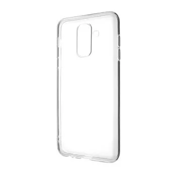 Ultratenké TPU gélové puzdro FIXED Skin pre Samsung Galaxy A6 + (2018), 0,6 mm, číre