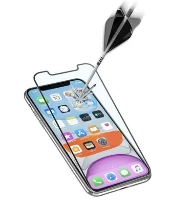 Ochranné tvrdené sklo pre celý displej CellularLine CAPSULE pre Apple iPhone XR / 11, čierne
