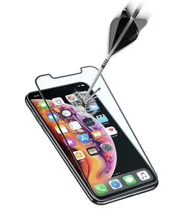 Ochranné tvrdené sklo pre celý displej CellularLine CAPSULE pre Apple iPhone XS Max / 11 Pre Max, čierne