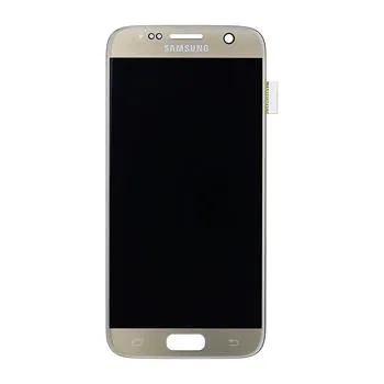 Náhradný diel LCD displej + Dotyk Samsung G930 Galaxy S7 Gold (Service Pack)